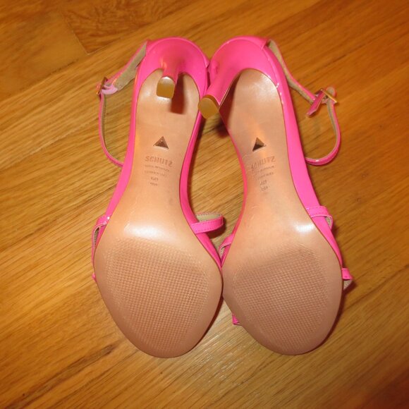 LAST CHANCE NNB Barbie Pink SCHUTZ High Heel Ankle Strap Sandals - Picture 8 of 8